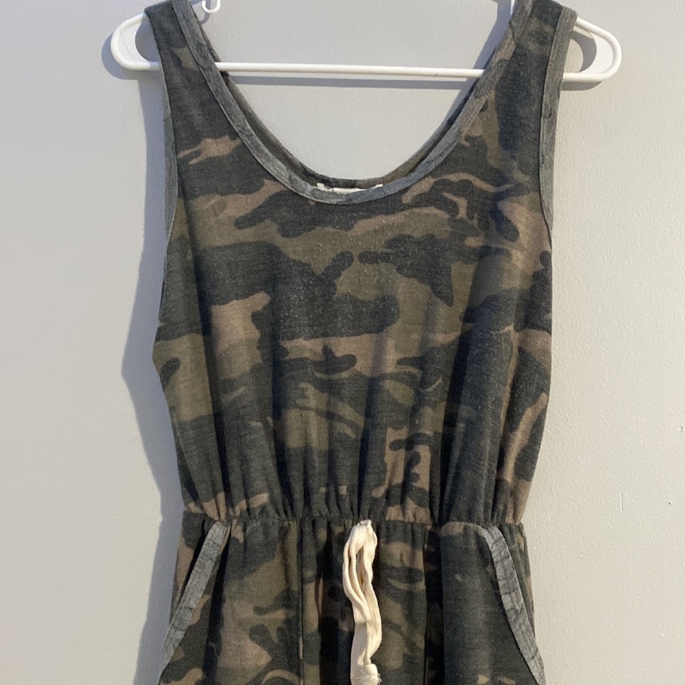 Army green romper